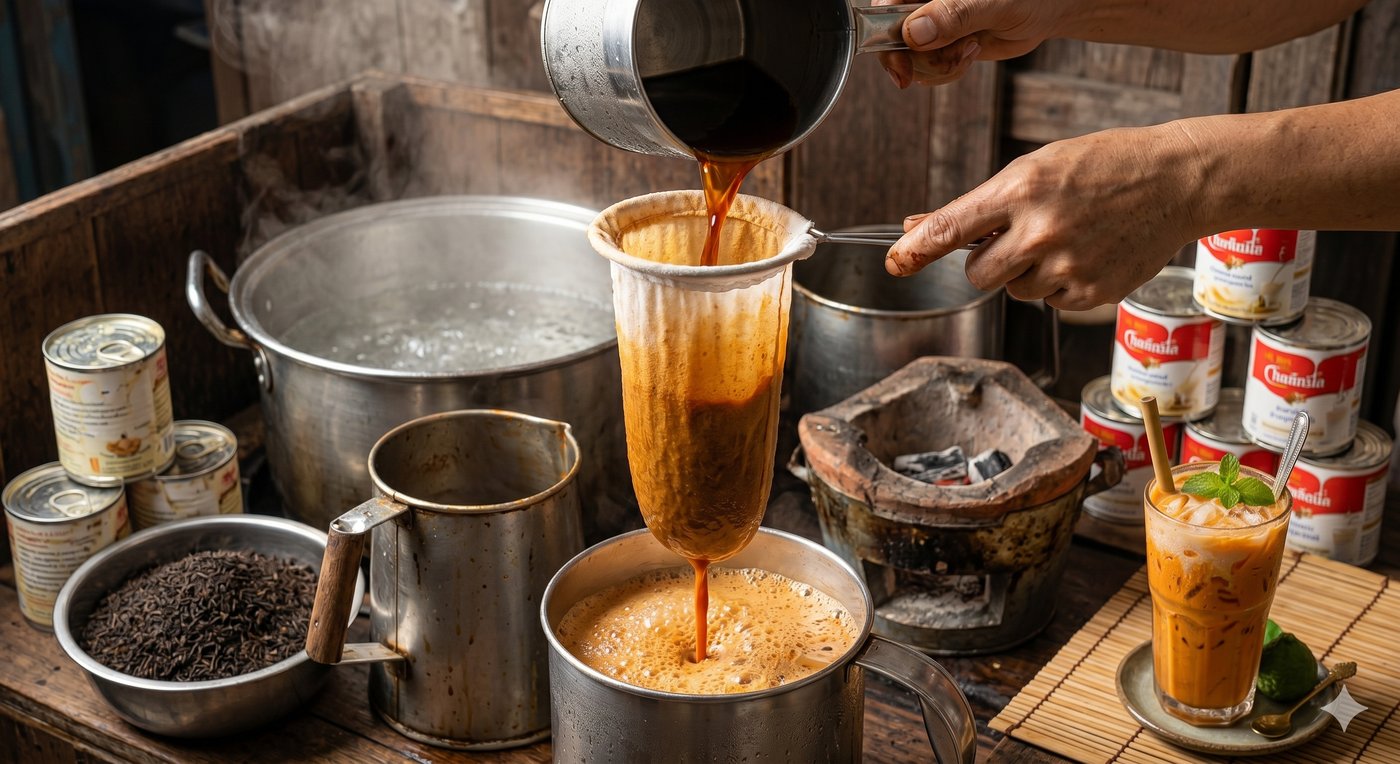 Thai tea filter sock