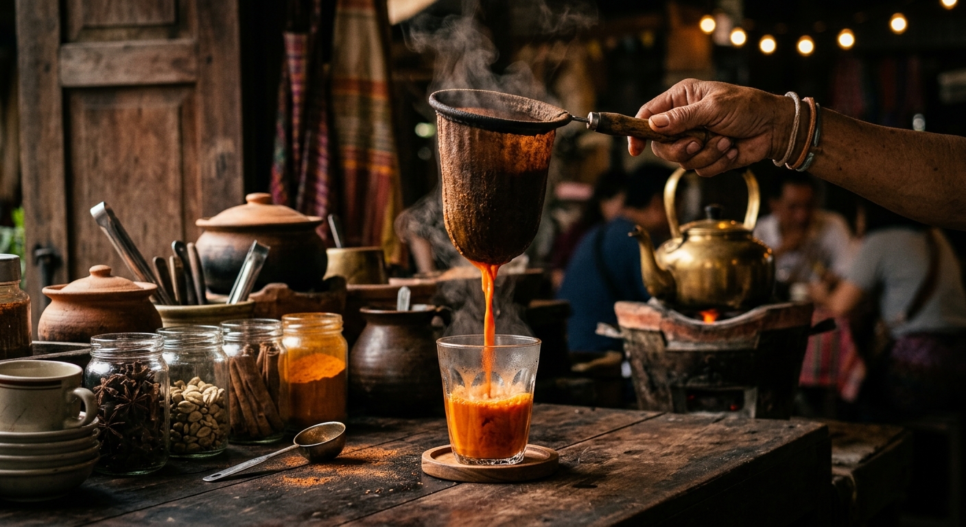 Artisanal Thai Tea Brewing