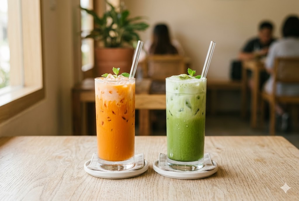 Thai Tea vs Matcha